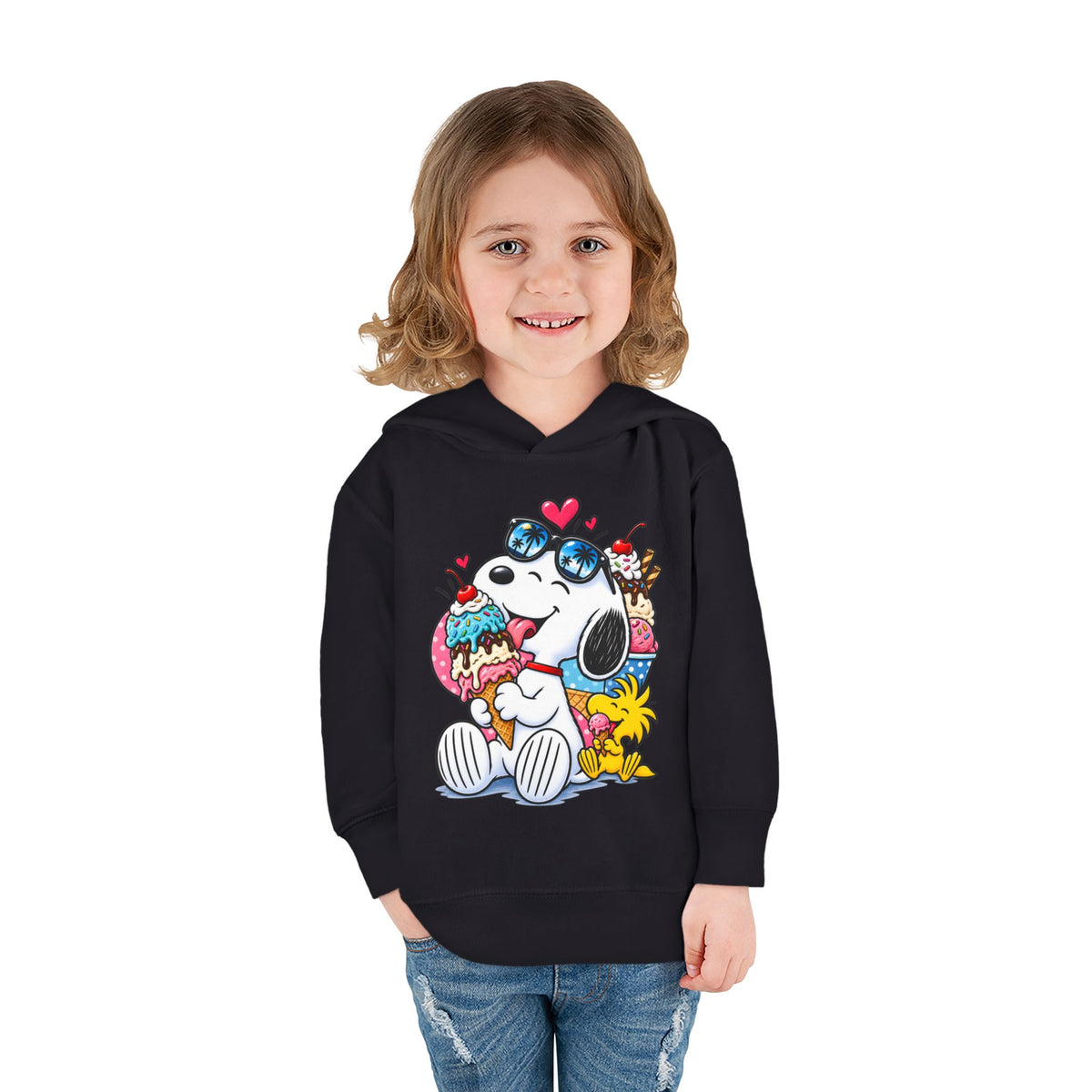 Toddler Hoodie — Snoopy and Woodstock’s Ice Cream Day