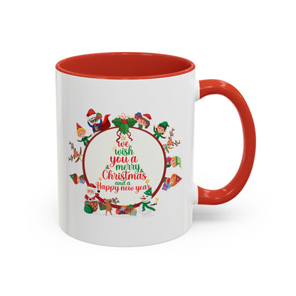 Accent Coffee Mug - We wish you a merry christmas - [[{"value":"Wonderwear Kid"}]]