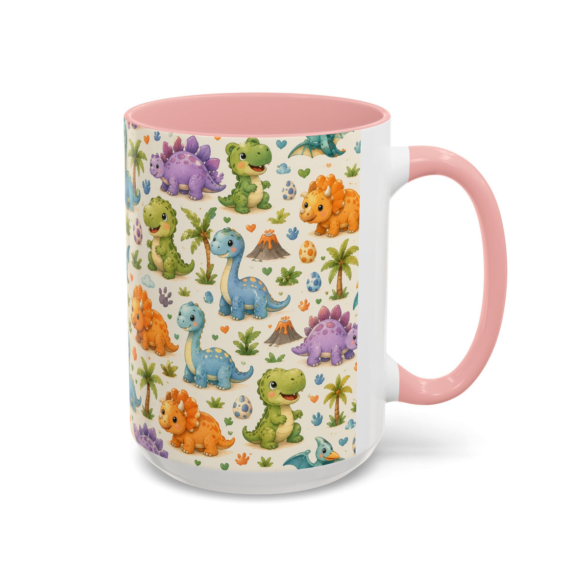 Accent Coffee Mug  (11/15 oz) - Baby Dinosaurs Nursery