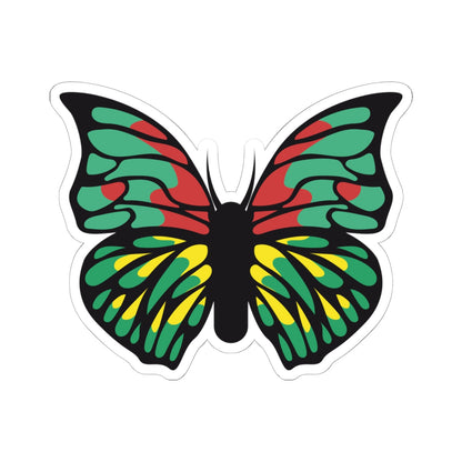 Kiss-Cut Stickers - Green Butterfly Printify
