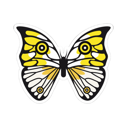 Kiss-Cut Stickers - Yellow Butterfly Printify