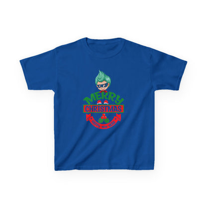 Kids Heavy Cotton™ Tee - Merry chridtmas from super kiddo - [[{"value":"Wonderwear Kid"}]]