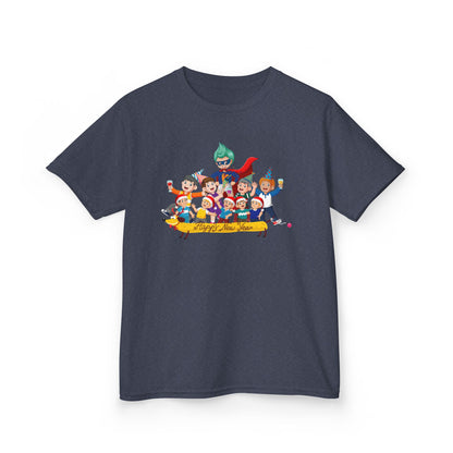 Kids Heavy Cotton™ Tee - Happy new year with friends - [[{"value":"Wonderwear Kid"}]]