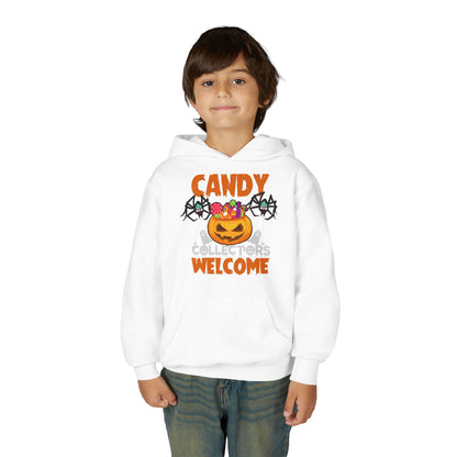 Youth Heavy Blend Hooded Sweatshirt - Candy collectors by super kiddo Printify