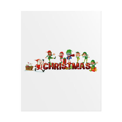 Rolled Posters - Christmas with santa claus and friends - [[{"value":"Wonderwear Kid"}]]