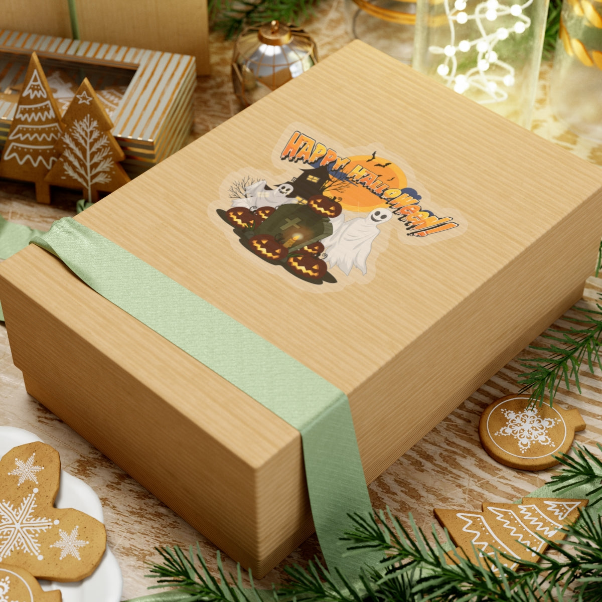 Kiss-Cut Stickers - Happy holloween - cemetery - [[{"value":"Wonderwear Kid"}]]