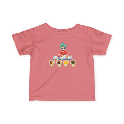 Infant Fine Jersey Tee - Little kiddo teaching to wash dishes - [[{"value":"Wonderwear Kid"}]]