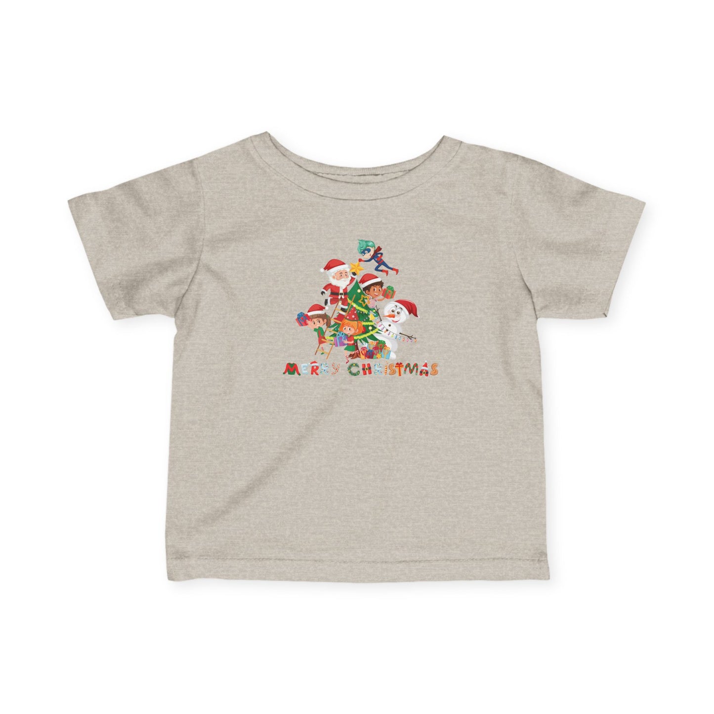 Infant Fine Jersey Tee - Super kiddo making christmas tree with text - [[{"value":"Wonderwear Kid"}]]