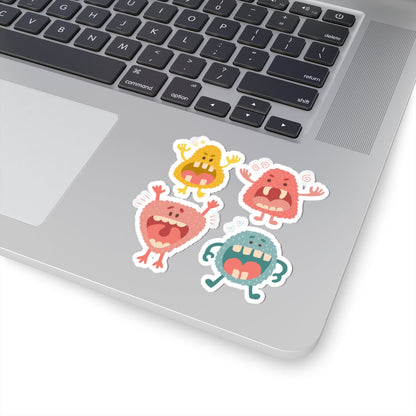 Kiss-Cut Vinyl Decals - Screaming monsters Printify