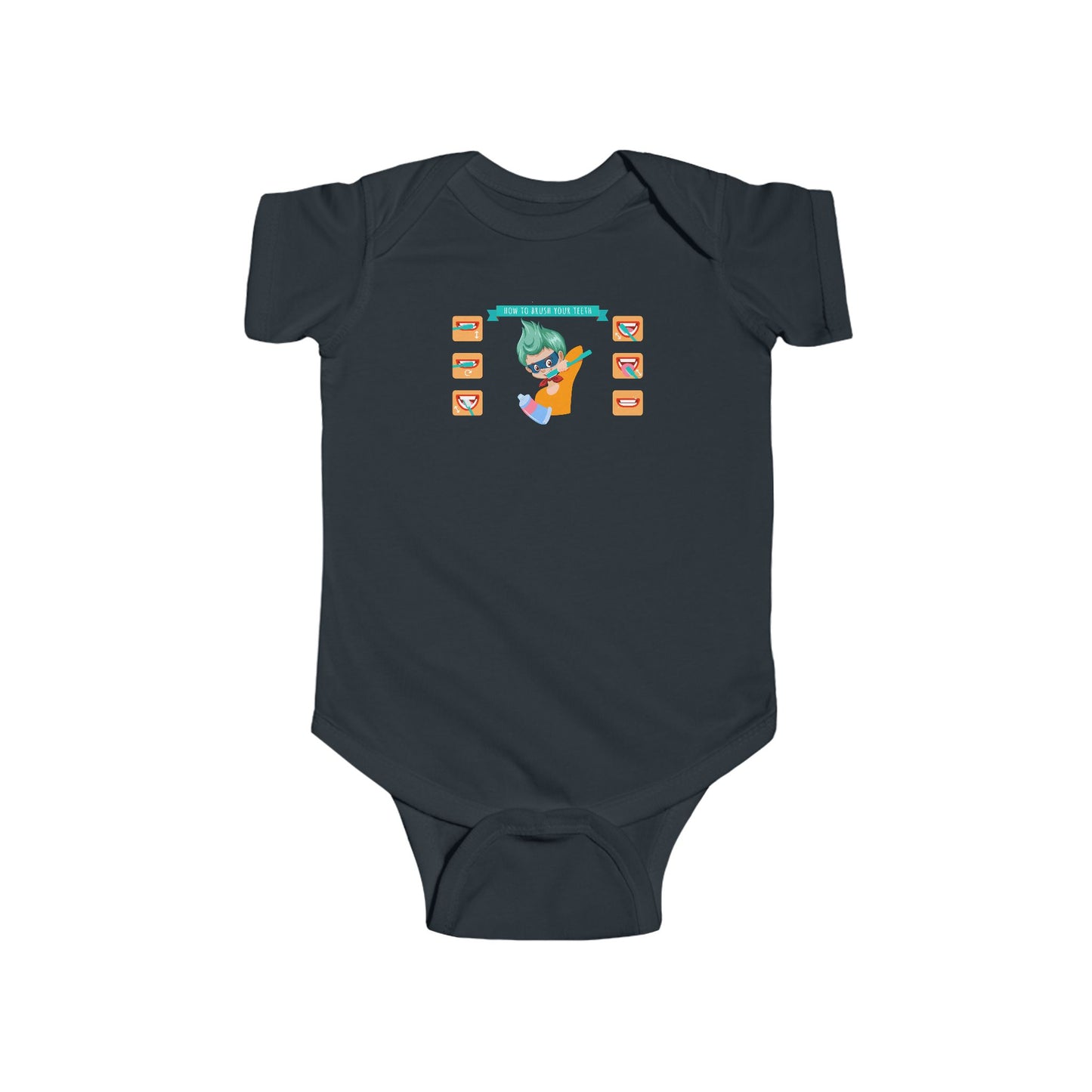 Infant Bodysuit - Super kiddo how to brush teeth - [[{"value":"Wonderwear Kid"}]]