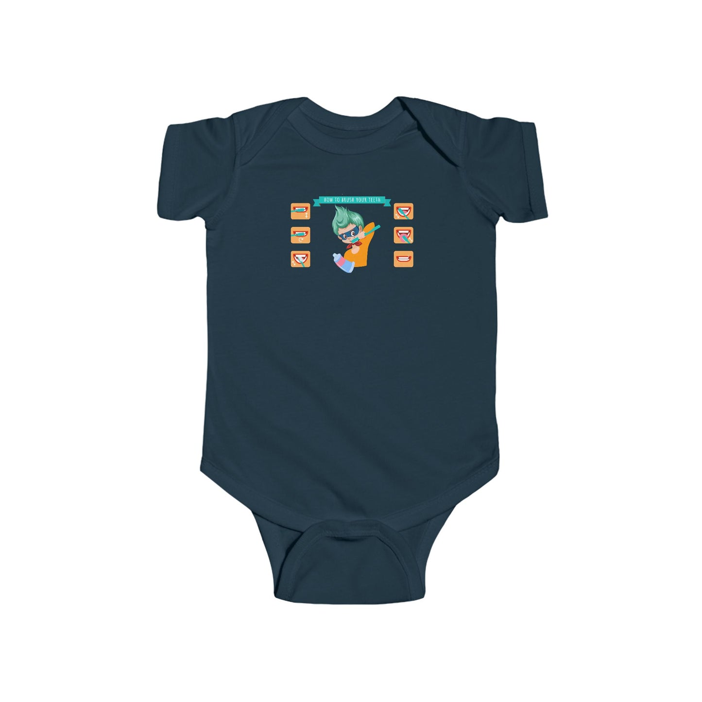 Infant Bodysuit - Super kiddo how to brush teeth - [[{"value":"Wonderwear Kid"}]]