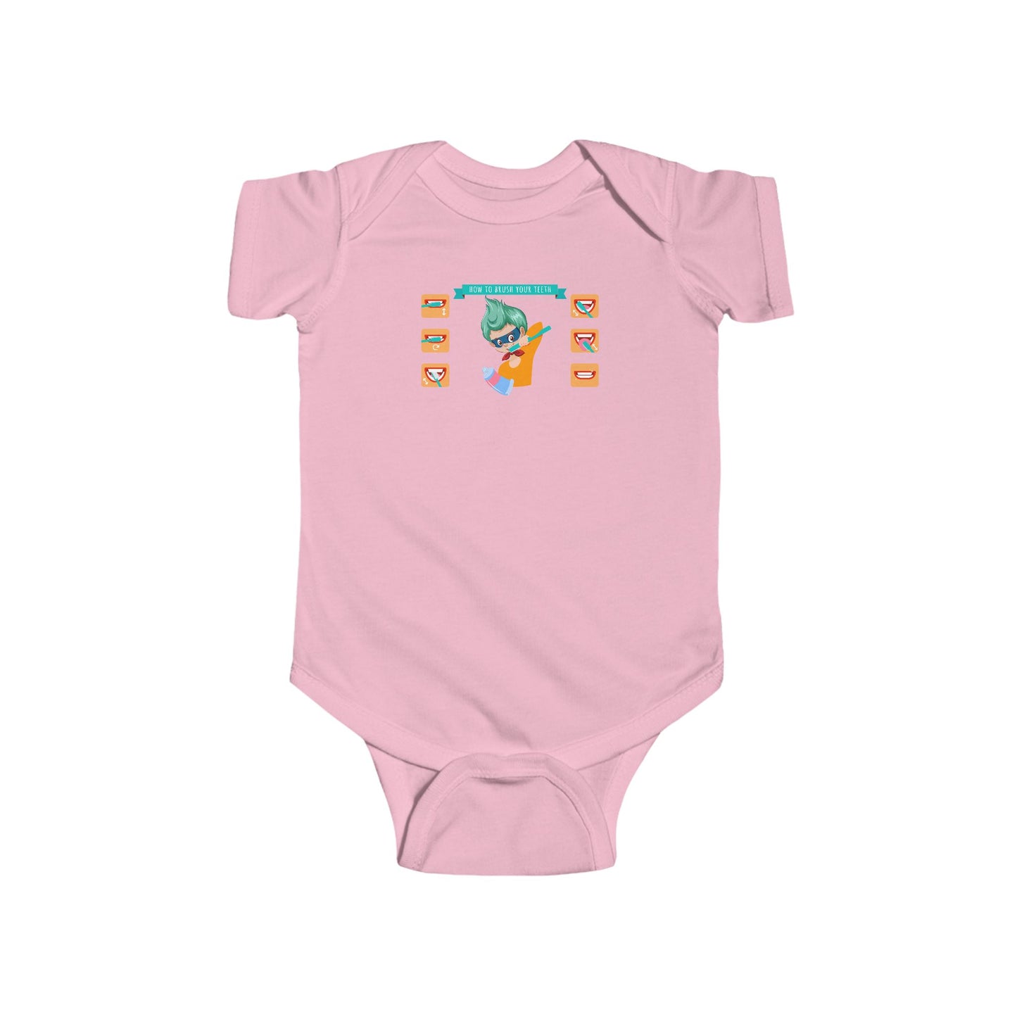 Infant Bodysuit - Super kiddo how to brush teeth - [[{"value":"Wonderwear Kid"}]]