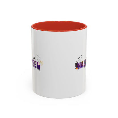 Accent Coffee Mug - Holloween word Printify