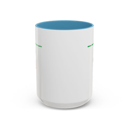Accent Coffee Mug - Super kiddo brushing teeth - [[{"value":"Wonderwear Kid"}]]
