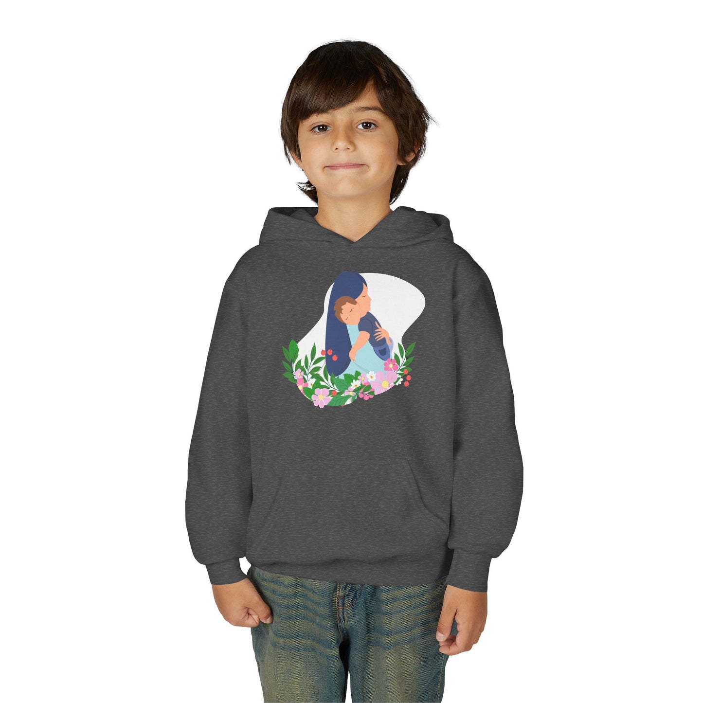 Youth Heavy Blend Hooded Sweatshirt - Mothers love