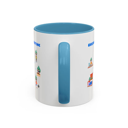 Accent Coffee Mug - Super kiddo daily routine - [[{"value":"Wonderwear Kid"}]]