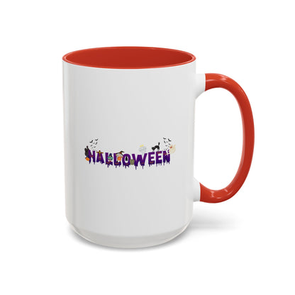 Accent Coffee Mug - Holloween word Printify