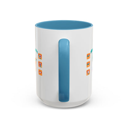 Accent Coffee Mug - Super kiddo how to brush teeth - [[{"value":"Wonderwear Kid"}]]