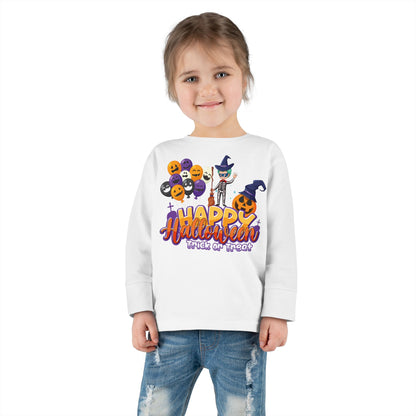 Toddler Long Sleeve Tee - Happy halloween trick or treat - [[{"value":"Wonderwear Kid"}]]