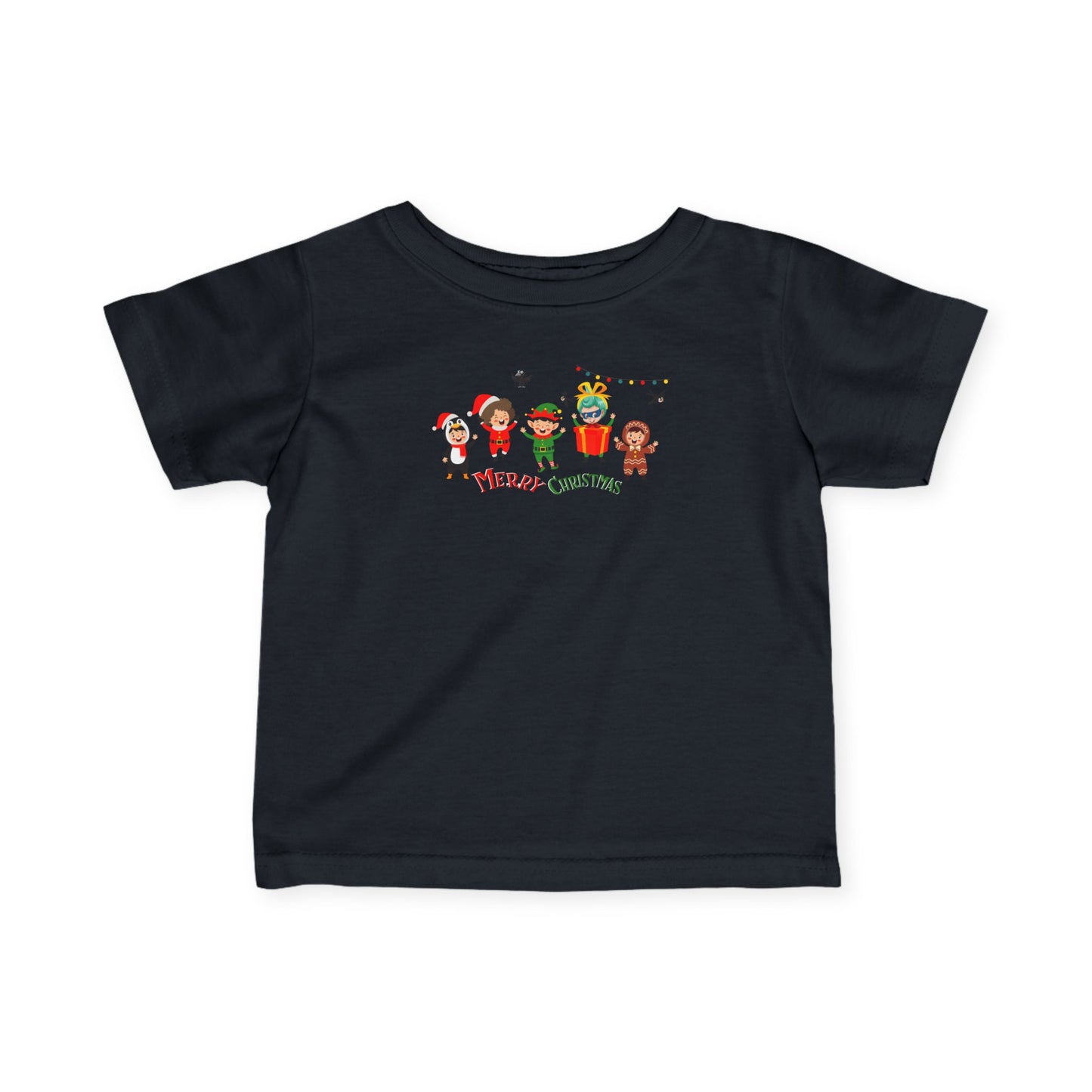 Infant Fine Jersey Tee - Merry christmas by super kiddo and friends - [[{"value":"Wonderwear Kid"}]]