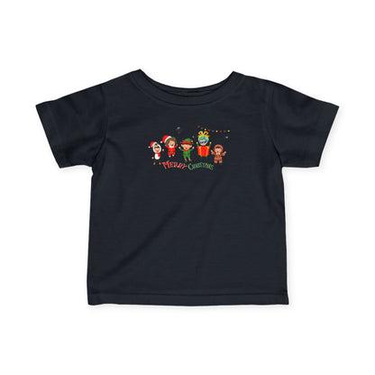 Infant Fine Jersey Tee - Merry christmas by super kiddo and friends - [[{"value":"Wonderwear Kid"}]]