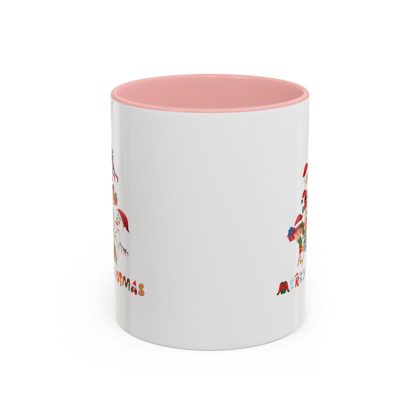 Accent Coffee Mug - Super kiddo making christmas tree with text