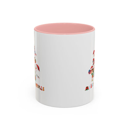 Accent Coffee Mug - Super kiddo making christmas tree with text - [[{"value":"Wonderwear Kid"}]]