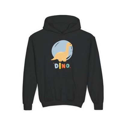 Kids Dino Embrace Hoodie Printify