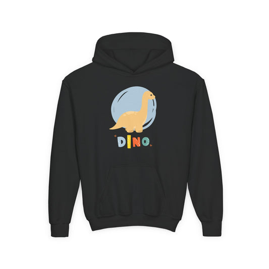 Kids Dino Embrace Hoodie Printify