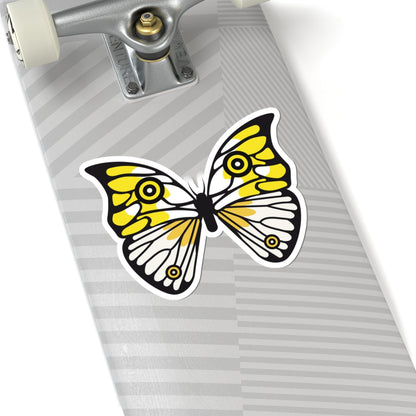 Kiss-Cut Stickers - Yellow Butterfly Printify