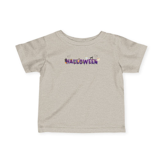 Infant Fine Jersey Tee - Holloween word Printify