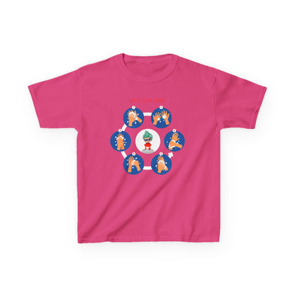 Kids Heavy Cotton™ Tee - Super kiddo teaching how to wash hands - [[{"value":"Wonderwear Kid"}]]