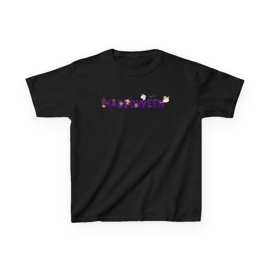 Kids Heavy Cotton™ Tee - Holloween word Printify