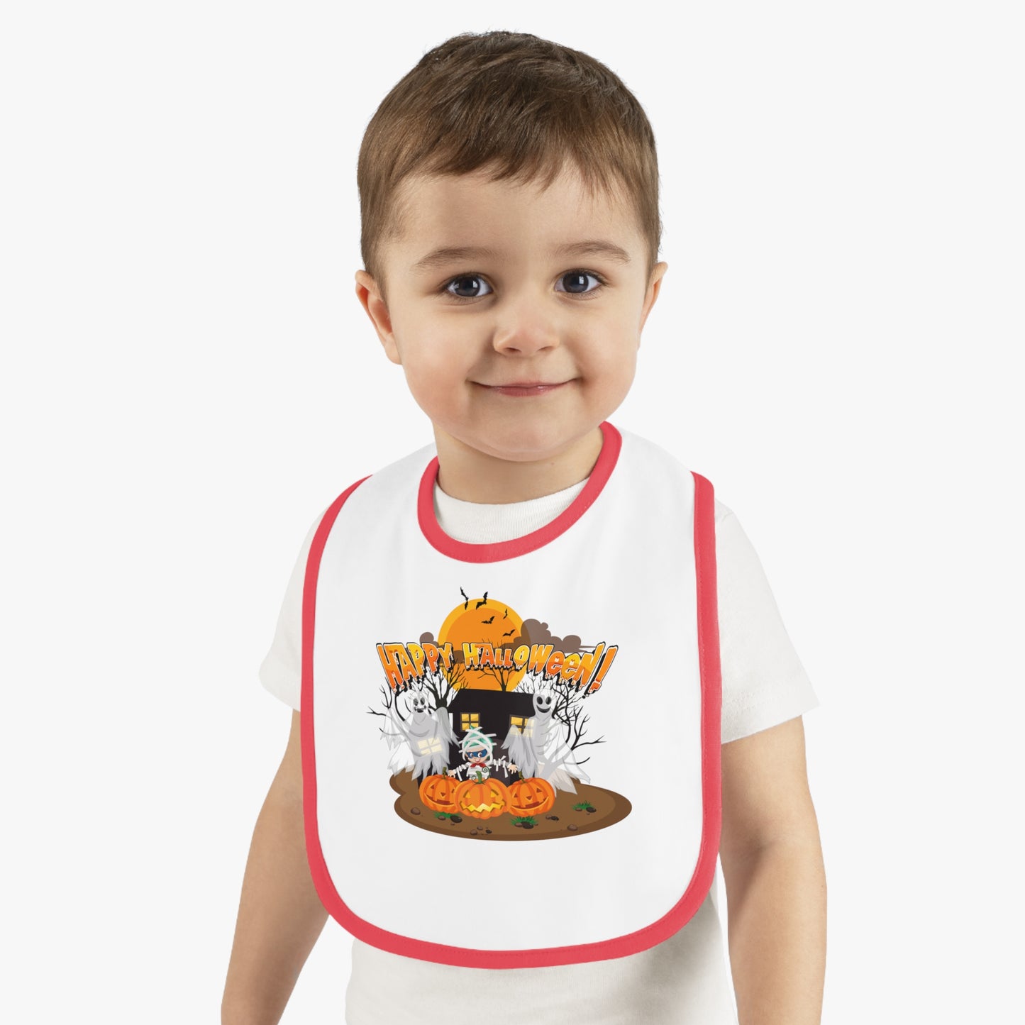 Baby Bib - Super kiddo with ghost