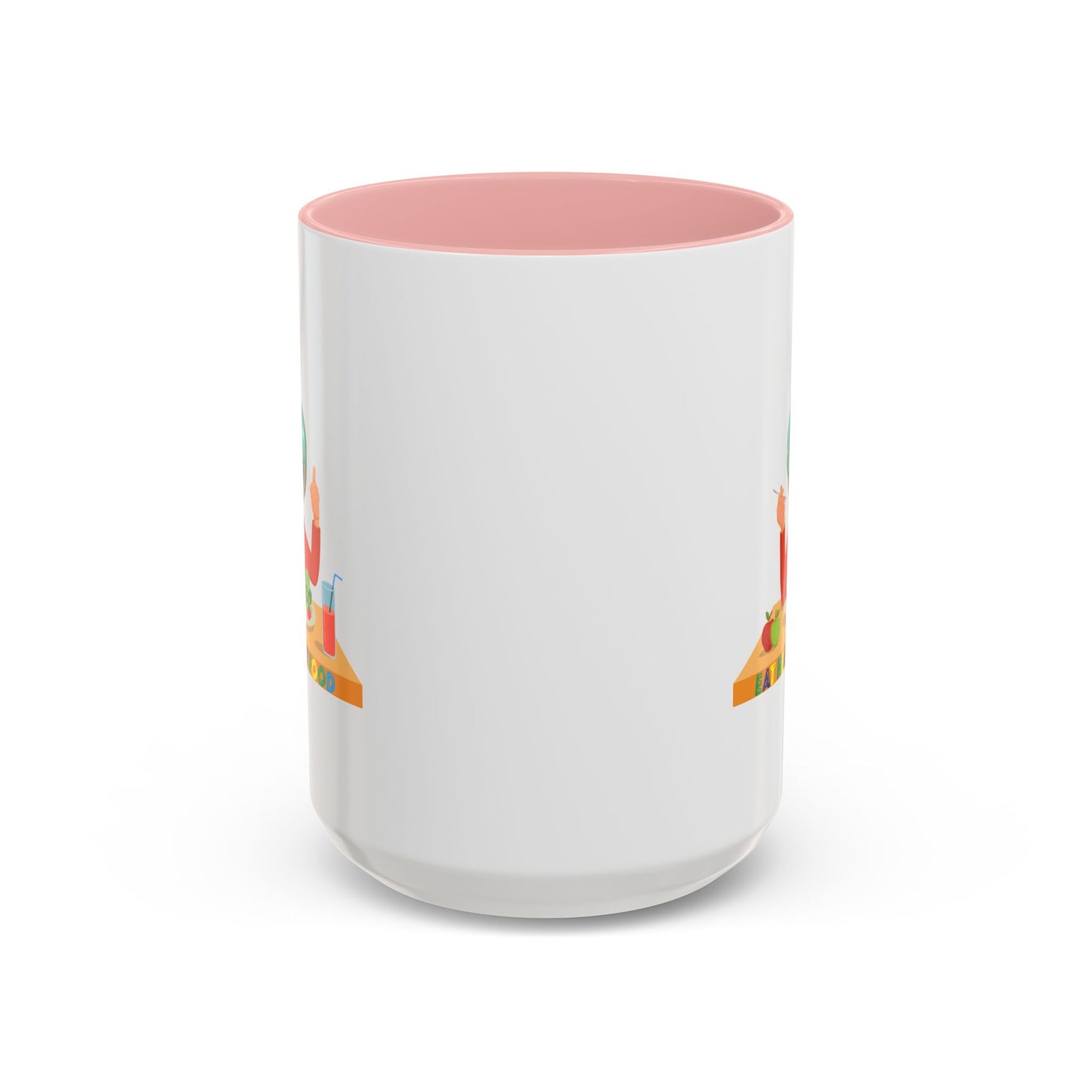 Accent Coffee Mug - Super kiddo eating healthy breafast