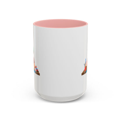 Accent Coffee Mug - Super kiddo studying - [[{"value":"Wonderwear Kid"}]]