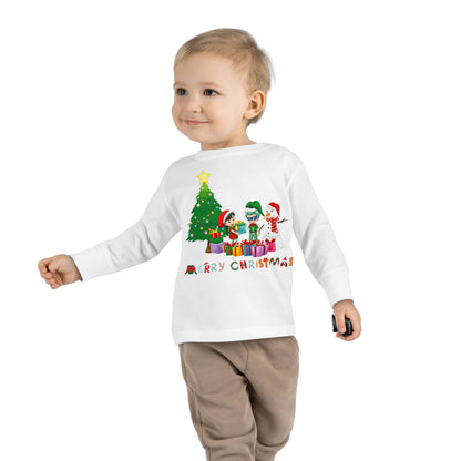 Toddler Long Sleeve Tee - Super kiddo preparing gifts - [[{"value":"Wonderwear Kid"}]]