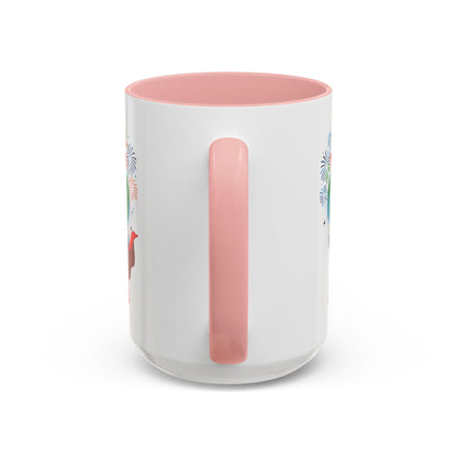 Accent Coffee Mug - Super kiddo holding globe - [[{"value":"Wonderwear Kid"}]]