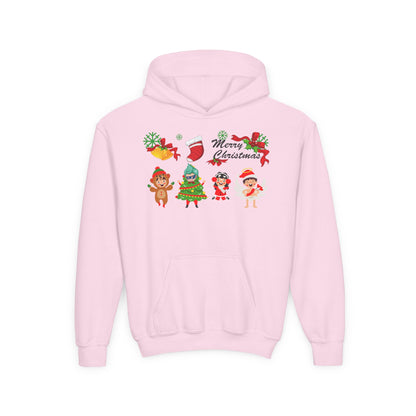 Youth Heavy Blend Hooded Sweatshirt - Merry christmas from super kid - [[{"value":"Wonderwear Kid"}]]