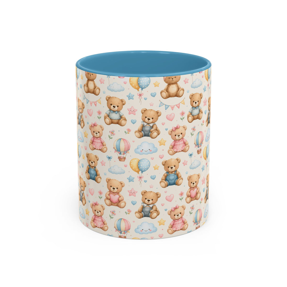 Accent Coffee Mug  (11/15 oz) - Pastel Teddy Bear Nursery