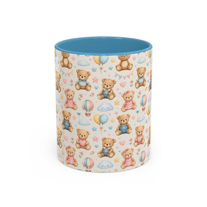 Accent Coffee Mug  (11/15 oz) - Pastel Teddy Bear Nursery