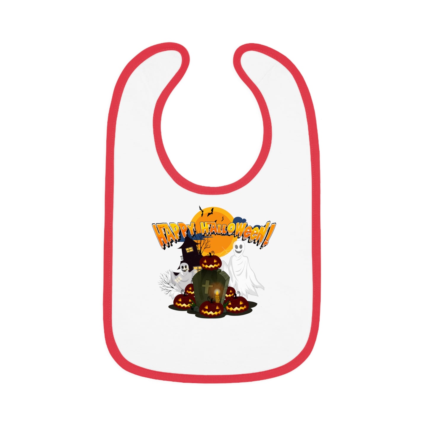 Baby Bib - Happy holloween - cemetery