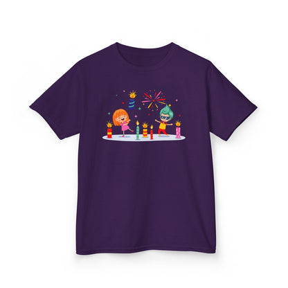 Kids Heavy Cotton™ Tee - Super kiddo lighting fireworks - [[{"value":"Wonderwear Kid"}]]