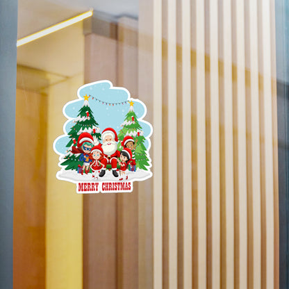 Christmas Kiss-Cut Vinyl Decals – Super kiddo with santa claus Merry christmas - [[{"value":"Wonderwear Kid"}]]