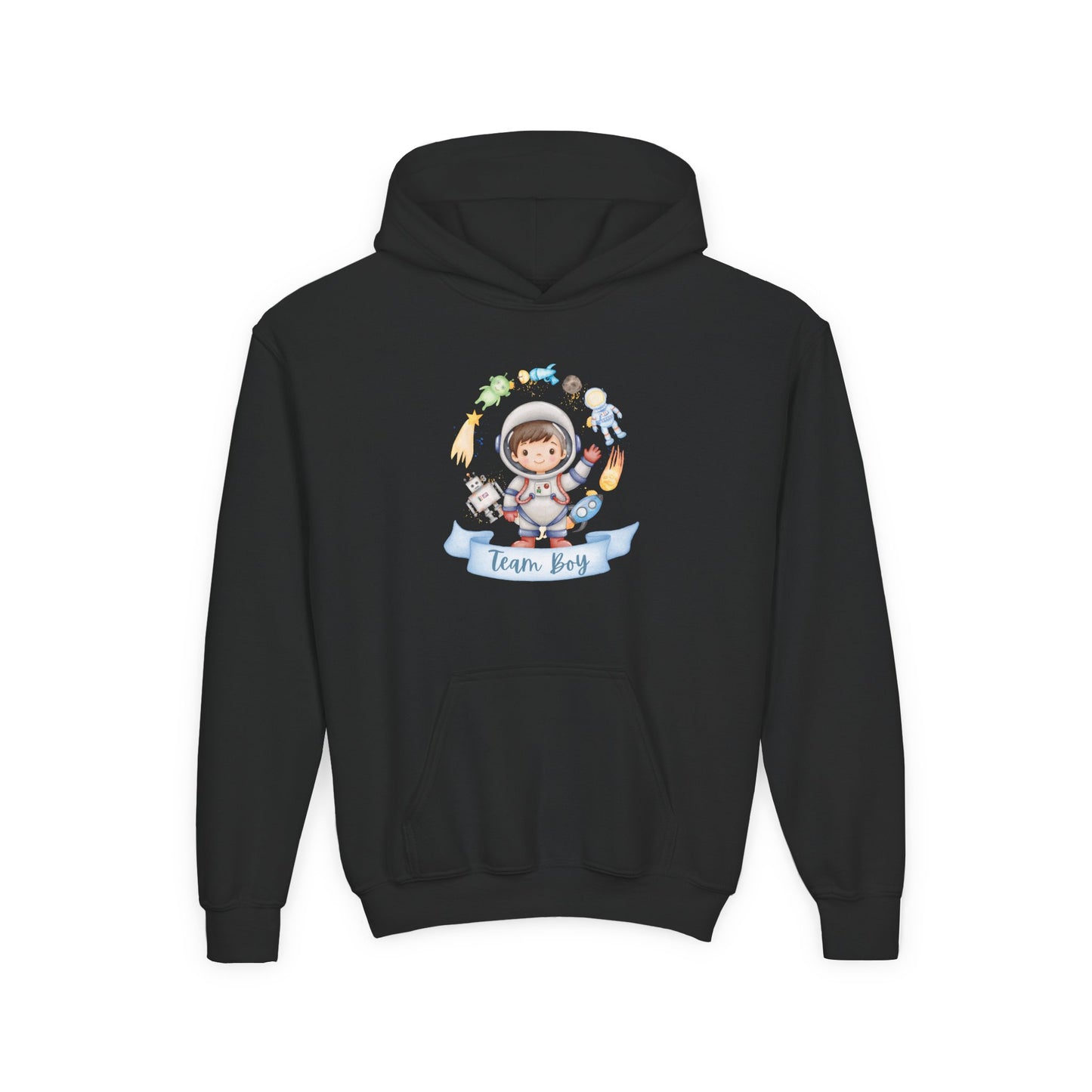Youth Heavy Blend Hooded Sweatshirt - Astronaut Adventures