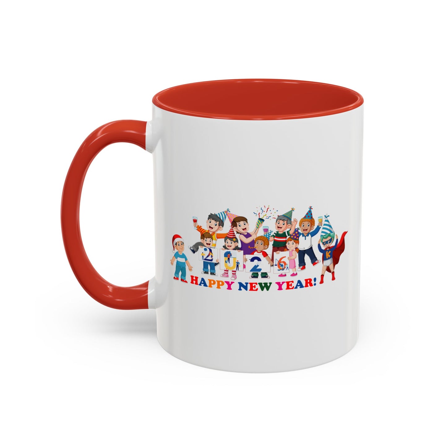Accent Coffee Mug - Happy new year from super kiddo