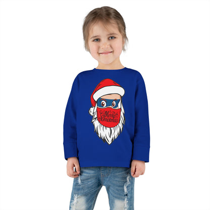 Toddler Long Sleeve Tee - Santa Super kiddo - [[{"value":"Wonderwear Kid"}]]