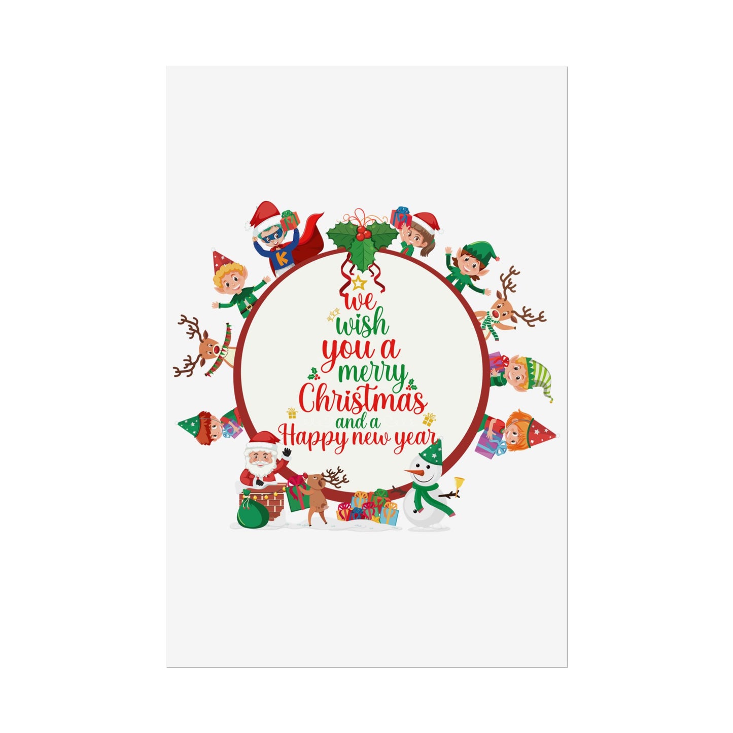 Rolled Posters - We wish you a merry christmas - [[{"value":"Wonderwear Kid"}]]
