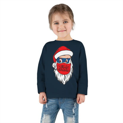 Toddler Long Sleeve Tee - Santa Super kiddo - [[{"value":"Wonderwear Kid"}]]
