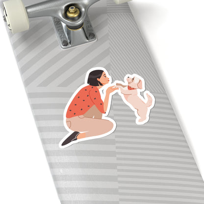 Kiss-Cut Stickers - Dog mom Printify